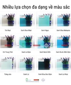 đa Dạng Phân Loại Màu Sắc Kính