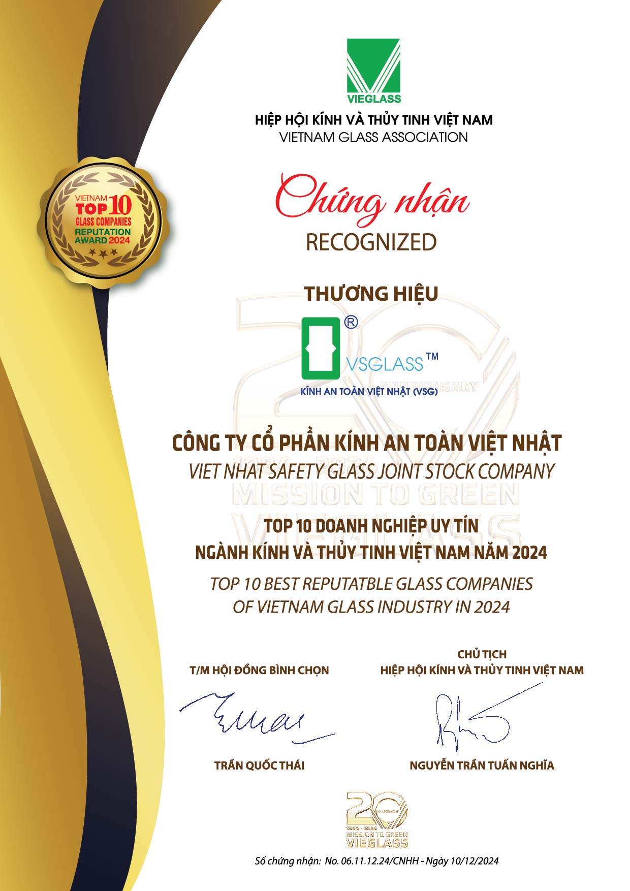 VSG_le_ky_niem_20_thanh_lap_VIEGLASS