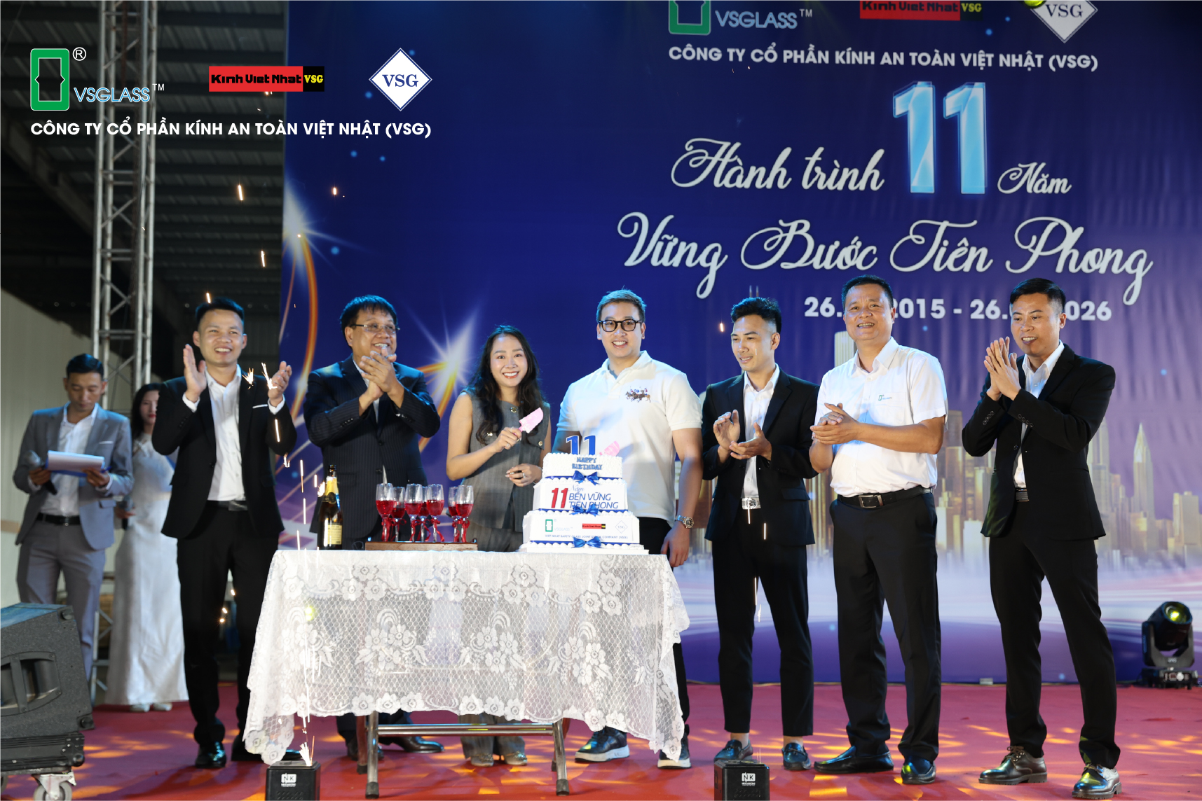 KỶ NIỆM 11 NĂM THÀNH LẬP CÔNG TY KÍNH AN TOÀN VIỆT NHẬT (VSG)
